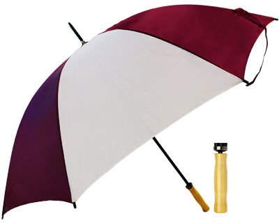 Budget Umbrella (Burgundy-White)